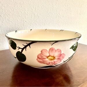 Villeroy & Boch Wild Rose Porcelain Serving Bowl • 8”W x 3.5”T